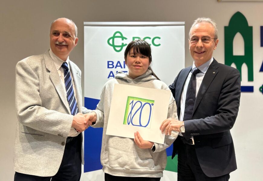 quarrata. IL LOGO DEI 120 ANNI DI BANCA ALTA TOSCANA È OPERA DI UNA STUDENTESSA DEL PETROCCHI quarrata. IL LOGO DEI 120 ANNI DI BANCA ALTA TOSCANA È OPERA DI UNA STUDENTESSA DEL PETROCCHI