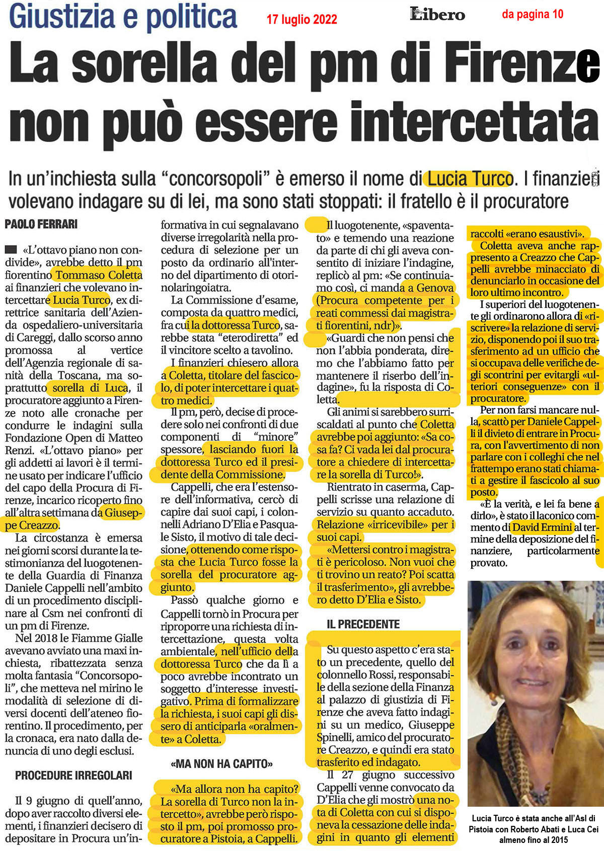 Ma Coletta è questo. Come si fa a promuoverlo e omaggiarlo? Vi piace soffrire, masochisti per il NO?