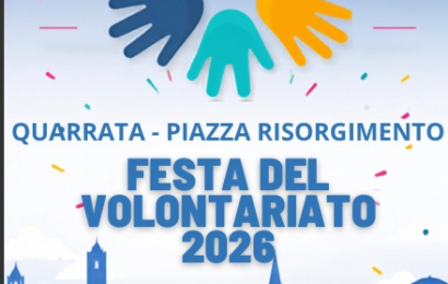 quarrata. SERATA DEL VOLONTARIATO 2026, MERCOLEDÌ 15 LUGLIO FESTA IN PIAZZA RISORGIMENTO
