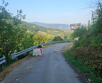 La strada di accesso a Pupigliana