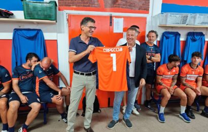 CAPECCHI IN VISITA ALLA PISTOIESE: IL COMUNE AL FIANCO DEGLI ARANCIONI PER LA NUOVA STAGIONE CAPECCHI IN VISITA ALLA PISTOIESE: IL COMUNE AL FIANCO DEGLI ARANCIONI PER LA NUOVA STAGIONE