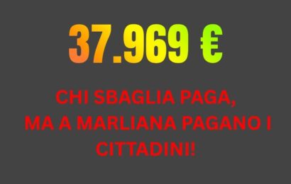 marliana. QUASI 38MILA EURO PER CHIUDERE UN CONTENZIOSO: L’OPPOSIZIONE ATTACCA LA GIUNTA marliana. QUASI 38MILA EURO PER CHIUDERE UN CONTENZIOSO: L’OPPOSIZIONE ATTACCA LA GIUNTA