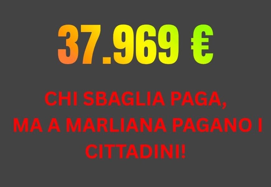 marliana. QUASI 38MILA EURO PER CHIUDERE UN CONTENZIOSO: L’OPPOSIZIONE ATTACCA LA GIUNTA marliana. QUASI 38MILA EURO PER CHIUDERE UN CONTENZIOSO: L’OPPOSIZIONE ATTACCA LA GIUNTA