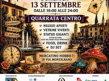 QUARRATA SI TRASFORMA NEL PAESE DELLE MERAVIGLIE: ARRIVA APERIWONDERLAND