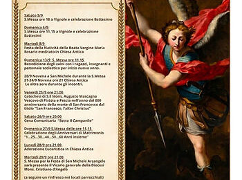 quarrata. VIGNOLE SI PREPARA ALLA FESTA DI SAN MICHELE ARCANGELO. UN MESE DI CELEBRAZIONI, COMUNITÀ E RESPONSABILITÀ