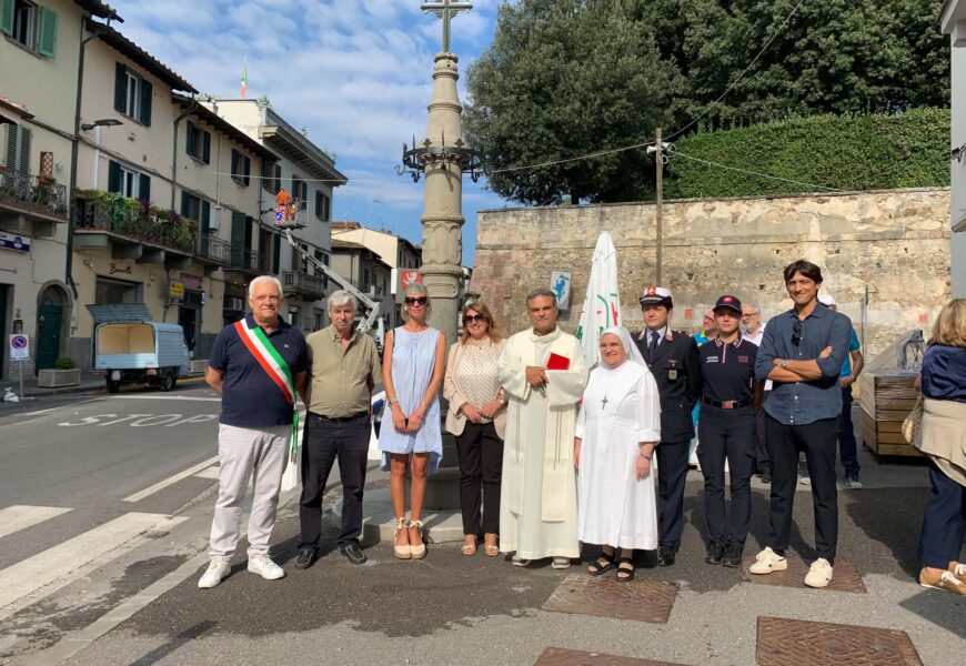 poggio. TERMINATI I LAVORI DI RESTAURO ALLA COLONNA DEDICATA A SAN FRANCESCO poggio. TERMINATI I LAVORI DI RESTAURO ALLA COLONNA DEDICATA A SAN FRANCESCO