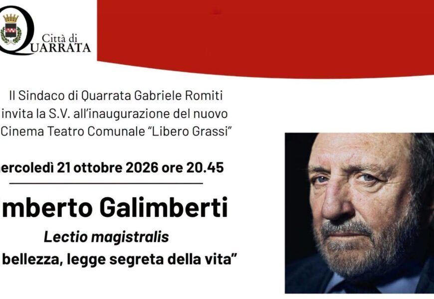 TEATRO LIBERO GRASSI, ARRIVA LA DIRETTA STREAMING DOPO LE POLEMICHE SUI POSTI: GALIMBERTI PROTAGONISTA DELL’INAUGURAZIONE TEATRO LIBERO GRASSI, ARRIVA LA DIRETTA STREAMING DOPO LE POLEMICHE SUI POSTI: GALIMBERTI PROTAGONISTA DELL’INAUGURAZIONE