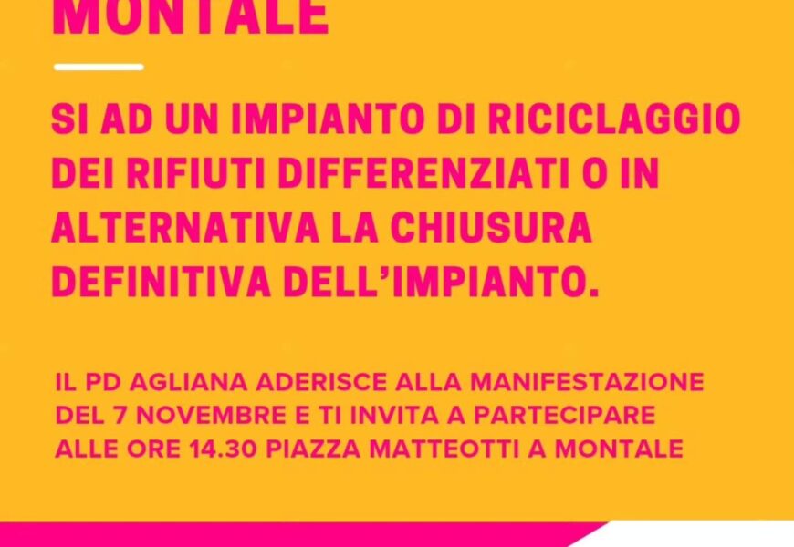 INCENERITORE DI MONTALE, IL PD DI AGLIANA IN PIAZZA: “NO ALL’AMPLIAMENTO, SERVE UN FUTURO SENZA COMBUSTIONE” INCENERITORE DI MONTALE, IL PD DI AGLIANA IN PIAZZA: “NO ALL’AMPLIAMENTO, SERVE UN FUTURO SENZA COMBUSTIONE”