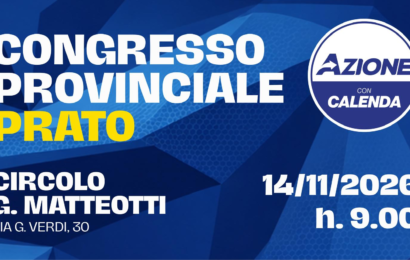 PRATO IN AZIONE, IL PARTITO PROVINCIALE VA A CONGRESSO. E TRACCIA LE PRIORITÀ: “ENERGIA E RIFIUTI. IL DISTRETTO HA BISOGNO DI RISPOSTE” PRATO IN AZIONE, IL PARTITO PROVINCIALE VA A CONGRESSO. E TRACCIA LE PRIORITÀ: “ENERGIA E RIFIUTI. IL DISTRETTO HA BISOGNO DI RISPOSTE”
