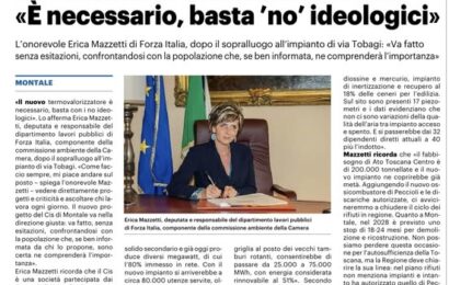 montale. SI APRE IL FRONTE NEL CENTRODESTRA SULL’INCENERITORE: BANDINELLI PRENDE LE DISTANZE DA MAZZETTI