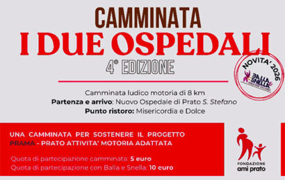 TORNA LA CAMMINATA “I DUE OSPEDALI” DELLA FONDAZIONE AMI. OTTO CHILOMETRI DI SOLIDARIETÀ PER SOSTENERE IL PROGETTO PRAMA TORNA LA CAMMINATA “I DUE OSPEDALI” DELLA FONDAZIONE AMI. OTTO CHILOMETRI DI SOLIDARIETÀ PER SOSTENERE IL PROGETTO PRAMA