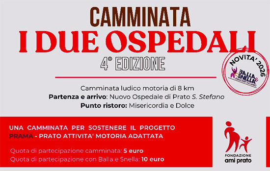 TORNA LA CAMMINATA “I DUE OSPEDALI” DELLA FONDAZIONE AMI. OTTO CHILOMETRI DI SOLIDARIETÀ PER SOSTENERE IL PROGETTO PRAMA TORNA LA CAMMINATA “I DUE OSPEDALI” DELLA FONDAZIONE AMI. OTTO CHILOMETRI DI SOLIDARIETÀ PER SOSTENERE IL PROGETTO PRAMA