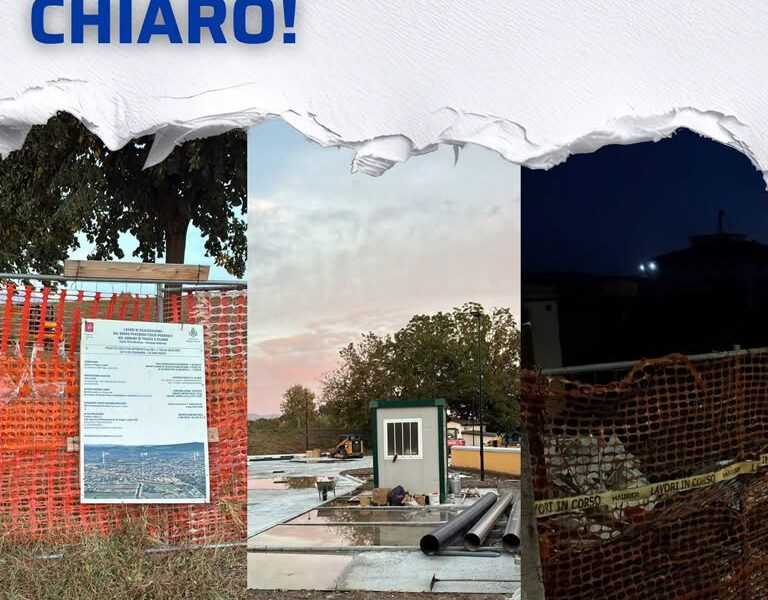 TRE OPERE AL PALO. “POGGIO INSIEME!” CHIEDE RISPOSTE ALLA GIUNTA PALANDRI: «BASTA ANNUNCI, VOGLIAMO CHIAREZZA SUI RITARDI»