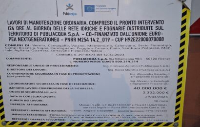 quarrata. VALENZATICO, AL VIA I LAVORI PER LA NUOVA RETE FOGNARIA: INVESTIMENTO DA 40MILA EURO DEL COMUNE quarrata. VALENZATICO, AL VIA I LAVORI PER LA NUOVA RETE FOGNARIA: INVESTIMENTO DA 40MILA EURO DEL COMUNE