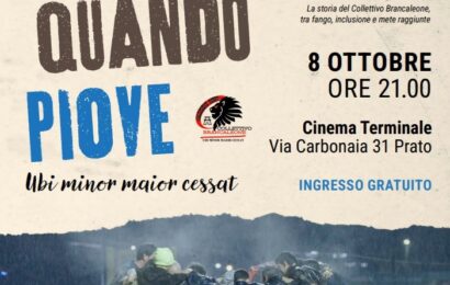 IL RUGBY COME MODELLO DI INCLUSIONE: UISP PRATO ORGANIZZA LA PROIEZIONE DEL LUNGOMETRAGGIO “ANCHE QUANDO PIOVE” IL RUGBY COME MODELLO DI INCLUSIONE: UISP PRATO ORGANIZZA LA PROIEZIONE DEL LUNGOMETRAGGIO “ANCHE QUANDO PIOVE”